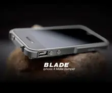 TX Blade For iPhone4 iPhone 4S 4 capa fundas Aluminum Bumper frame metal Bumper case + screwdriver + 2 Film +1 Box