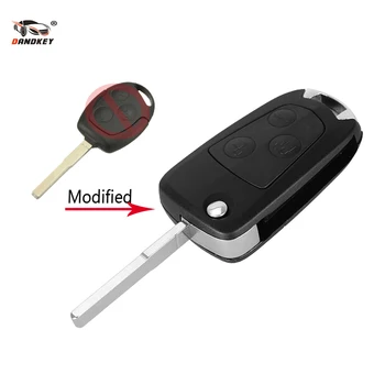 

DANDKEY Replacement For Ford Focus Mondeo Ka Conversion Modify Flip 3 Button Key Shell Fob Remote Key Case Folding Car Key Cover