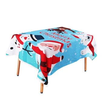 

1pc Christmas Tablecloth Rectangular Comfortable Soft Printed Table Cover Tablecloth for Home Restaurant Hotel