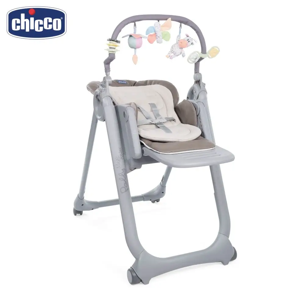 Стульчик для кормления Chicco Polly Magic Relax India Ink - Цвет: Коричневый