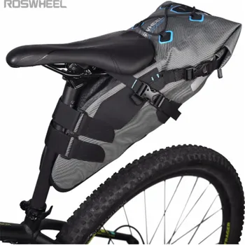 

Roswheel Attack Series 131457 7L 100% Waterproof Cycling Bicycle Bags Bike Tail Saddle Bags Seat Packs Storage Pouch Carrier