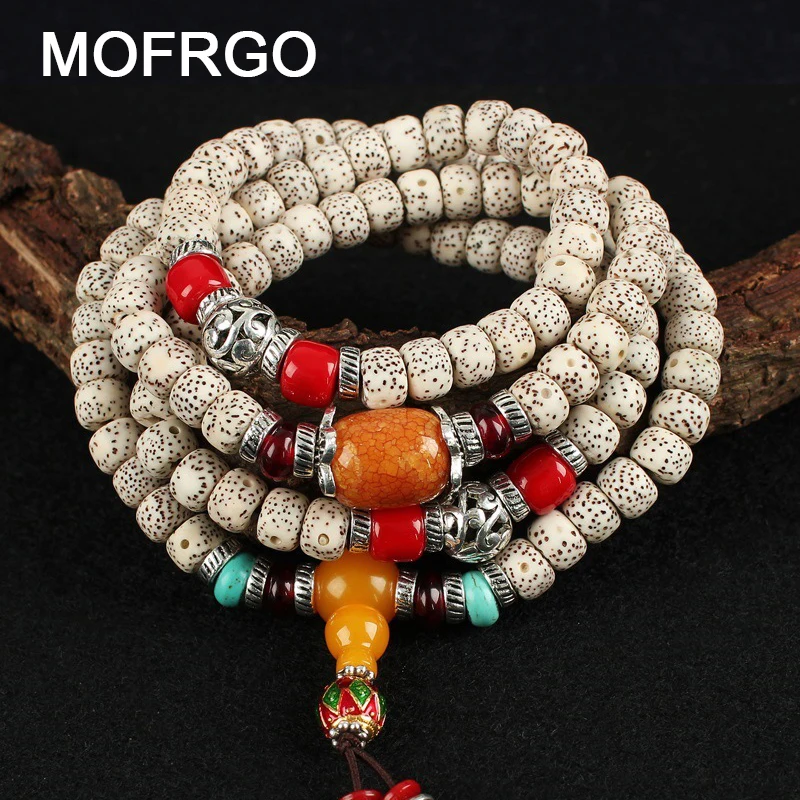 Nepal Bodhi Seed Bracelet Buddha Charm Bangle Jewelry Handmade 108 Buddha Bead Bracelets Classic Female Money Bracelet