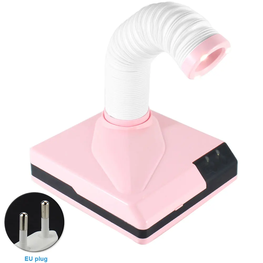 

Portable Manicure Filing Suction Machine Clean Nail Dust Collector Easy Operation Reusable Filter Adjustable Speed US/EU Plug