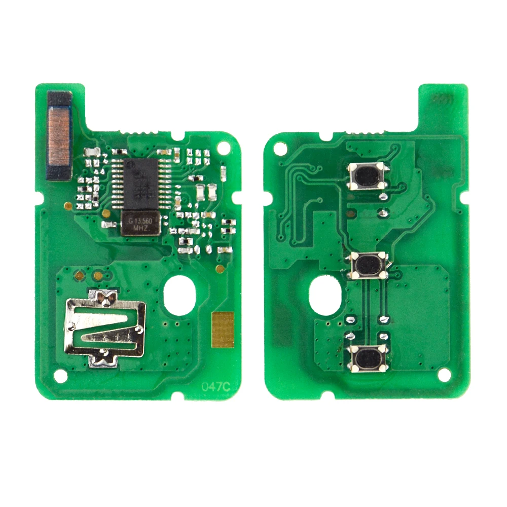 OkeyTech дистанционный Автомобильный ключ 433 МГц Fob 3 кнопки для Renault Sandero Megane Duster Logan