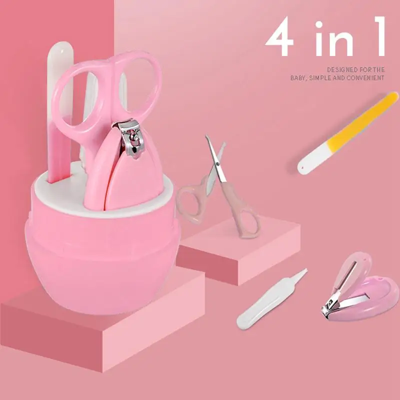 

4 in 1 Infant Newborn Nail Clipper Set Safe Nail File Fingernails Clipper Tool Baby Care Supplies