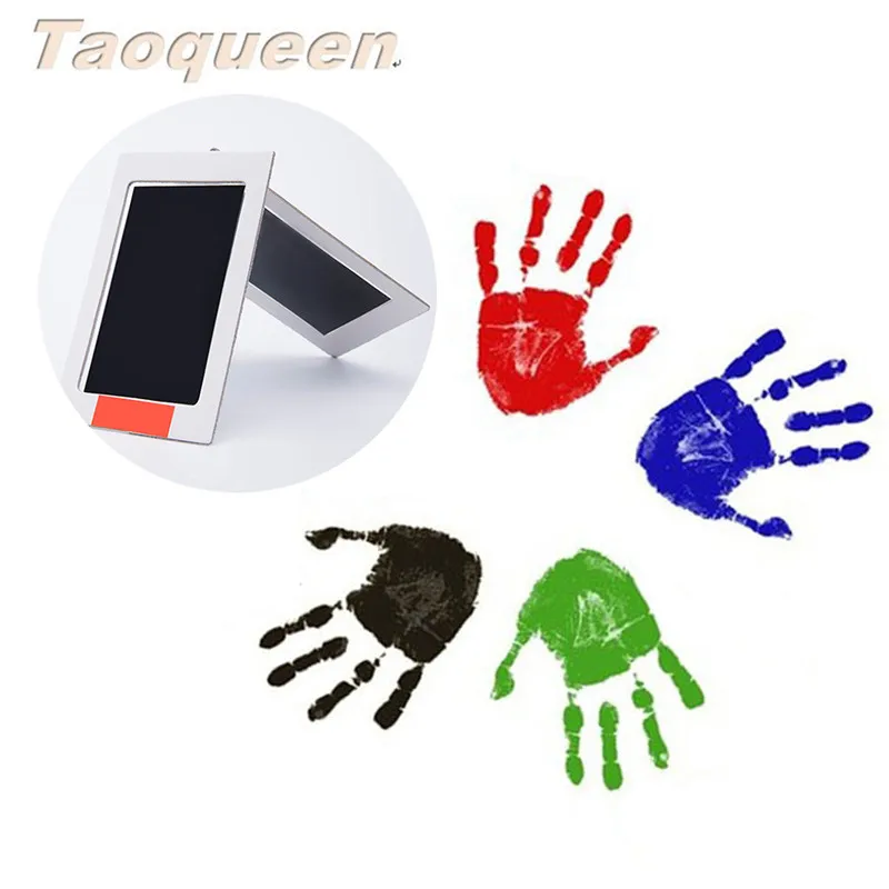 Aoqueen Clean-чернил Touch Pad рук и след производители детские Сувениры Детские Handprint след фоторамка комплект с ручной чайник