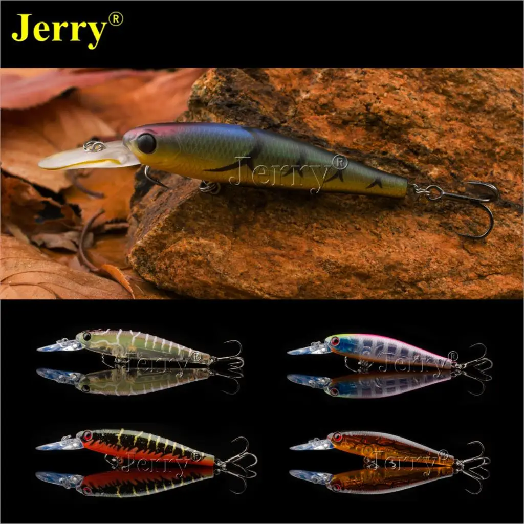 

Jerry Japan minnow jerkbait 6.5cm/2.6in 6g high quality BKK hook slow sinking high quality fishing hard lure bait plugs