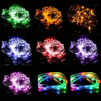 

LED string lights 10M 100led 5V USB powered outdoor copper wire christmas festival wedding party decoration