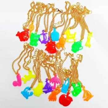 

12 pc Metal String Bracelet with Plastic funny animal figure girls Fashion Birthday Party Favors Pinata bag Gift Prize Carnival
