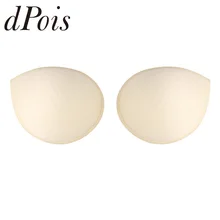 1 пара для женщин, с подкладкой, вставки из губки, поролона, груди, бюстгальтер, вставки, грудь, подушка, летний купальник, подкладки бюстгальтера, бикини, три цвета