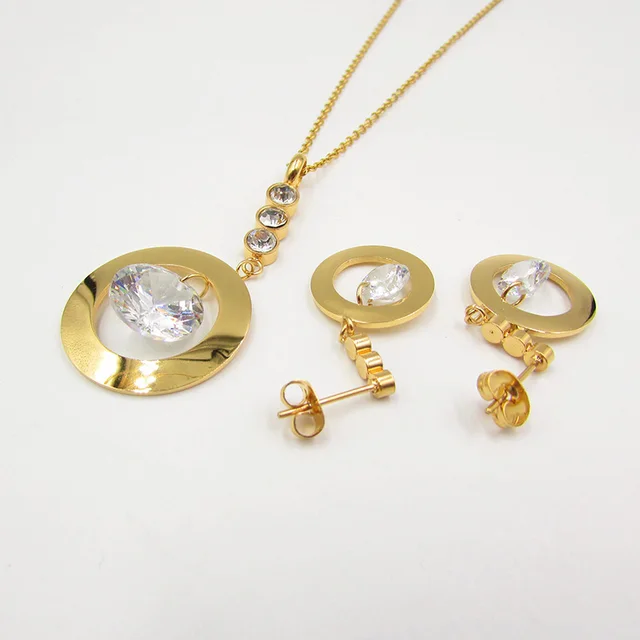 2018 Dubai Brand Name Jewelry Sets Gold Filled Necklace Earrings 2018 Dubai Brand Name Jewelry Sets Gold Filled Necklace Earrings Fashion African Women Set