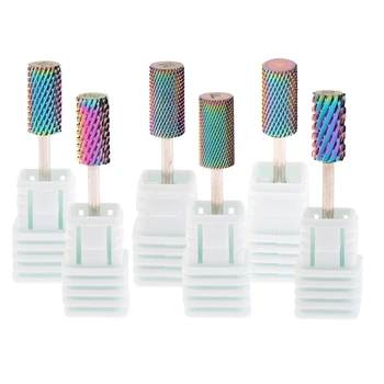 

6Pcs Tungsten Steel Carbide Nail Drill Bits for Polishing,Grooming Reshaping Engraving Trimming Piercing Precision Grinding