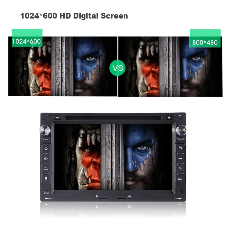 Excellent KSAOTU 7" DAB+ 4G Android 9.0 Car DVD Player SD GPS for VW Golf Passat Polo Bora Seat Peugeot 307 9