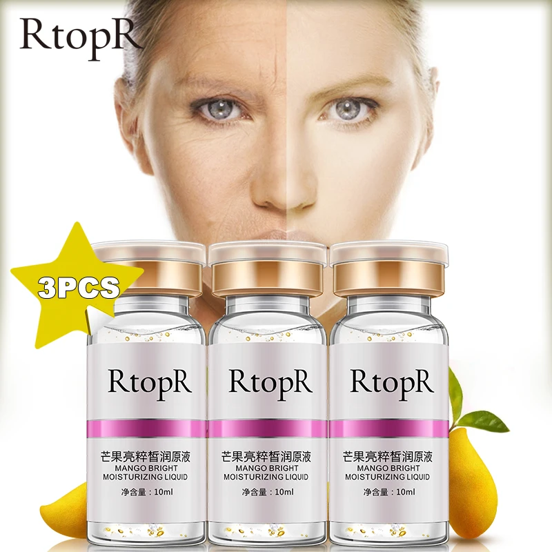 

3PCS Mango Anti-aging Bright Moisturizing Face Care Fade Fine Lines Whitening Firm Deep Improve Rough Brighten Skin Face Serum