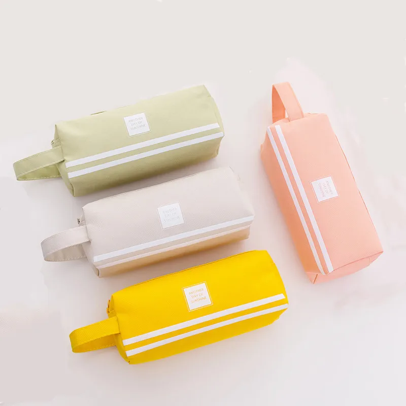 

Creative Double Zipper Pencil Case Kawaii Pencilcase Large Pen Box Big For Girls Gifts Cute School Bag Stationery Supplies Etui