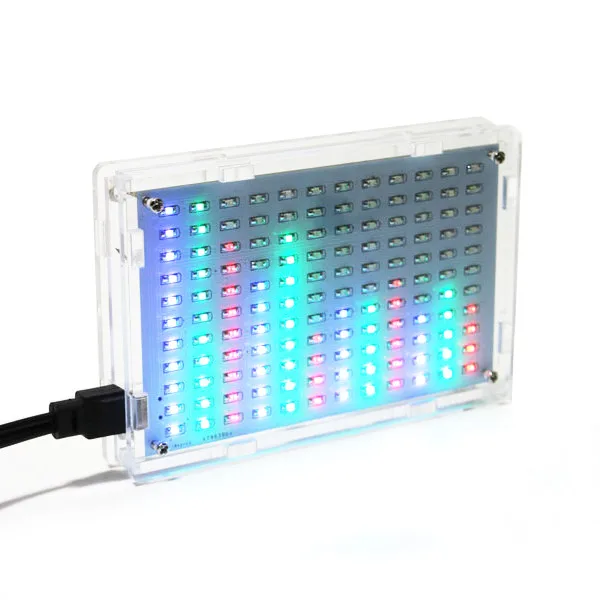 CLAITE 5 в звуковой светодиодный музыкальный спектр электронный Diy светодиодный флэш-набор USB DIY светодиодный музыкальный спектр дисплей большой размер