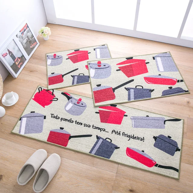 Nice Rug Slip Resistant Kitchen Carpet Cartoon Cooking Pattern Floor Mats Bedroom Living Room Parlor Area Rugs Carpets Doormats In From Home