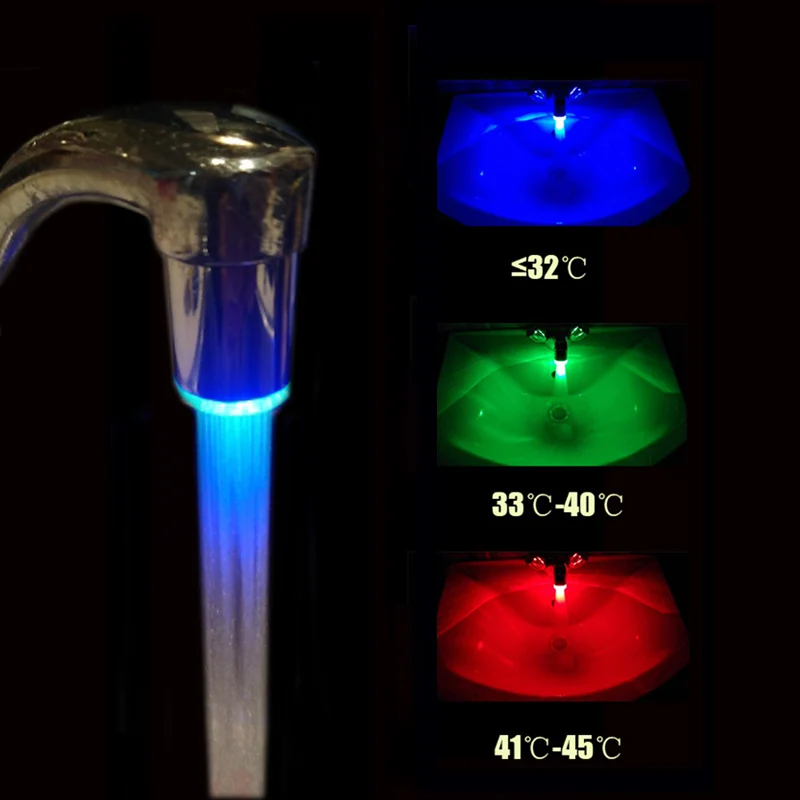 

Kitchen Faucet Temperature Control Color Change Three-Color Single Handle Pull Out Bathroom Faucet Accessories Torneira A3-SLT01