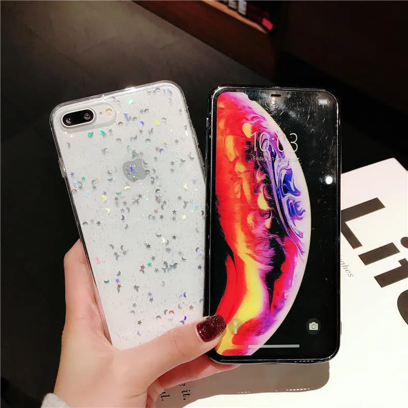 Блеск звездное небо Звезды Мягкий чехол для OPPO F9 A5 A57 A59 A3 A79 A83 A7X Рено A9 F11 R15X R9 R9S R11S плюс R17 Pro Чехол для телефона