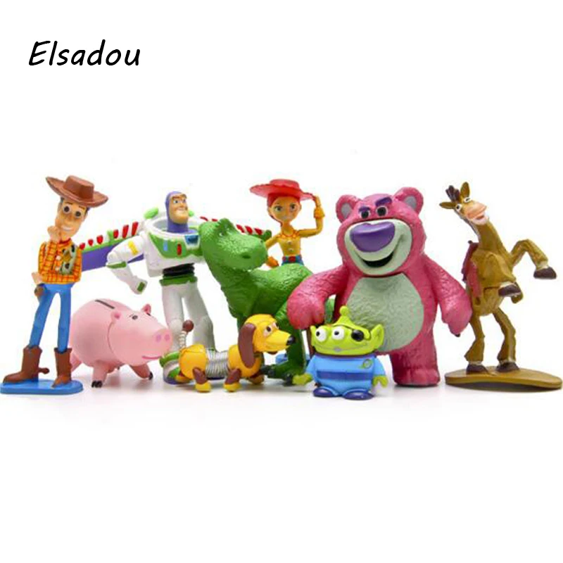 Elsadou 9pcs/set Toy Story 3 Full Collection Sheriff Woody