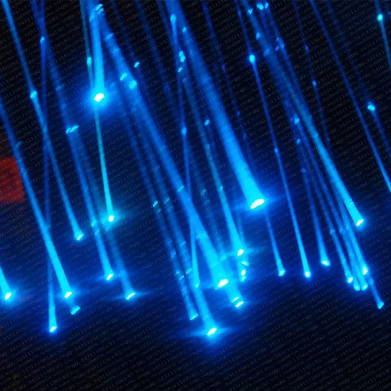 50 шт. X 1,5 мм X 2 м Блестящий светящийся ПММА Пластиковый волоконно-оптический кабель для освещения украшения дома