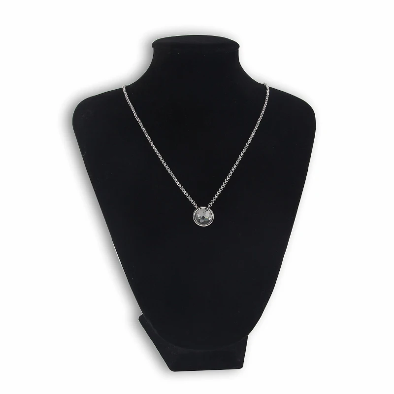 Marca nueva plata estrenar Acero inoxidable cambio collar con 12mm cristal intercambiable Moneda de Joyería fina 1 Unidades Marca nueva plata estrenar Acero inoxidable cambio collar con 12mm cristal intercambiable Moneda de Joyería fina 1 Unidades