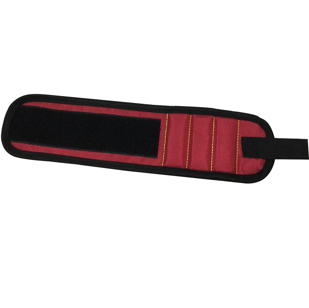 Лидер продаж, модный крепкий магнитный браслет, регулируемые браслеты для поддержки запястья, винты для ногтей, гайки, болты, держатель для сверла, инструмент, ремень TI99 - Цвет: Красный