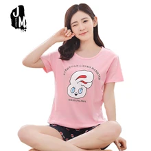 Женские пижамные комплекты года; сезон весна-лето; удобные милые пижамы с героями мультфильмов для девочек; одежда для сна; домашняя одежда; Пижама для женщин; большие размеры XXXL