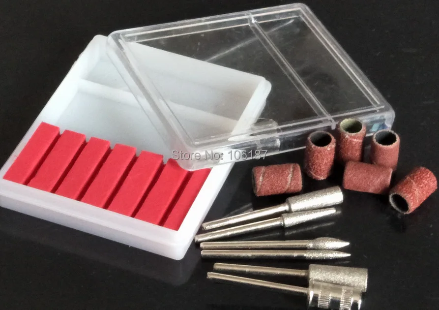 

Electric Nail File Drill Bits Nail Drill Replacement Parts 6PCS Carbide Nail Drill Bits Sanding Bands abrasive sanding drum