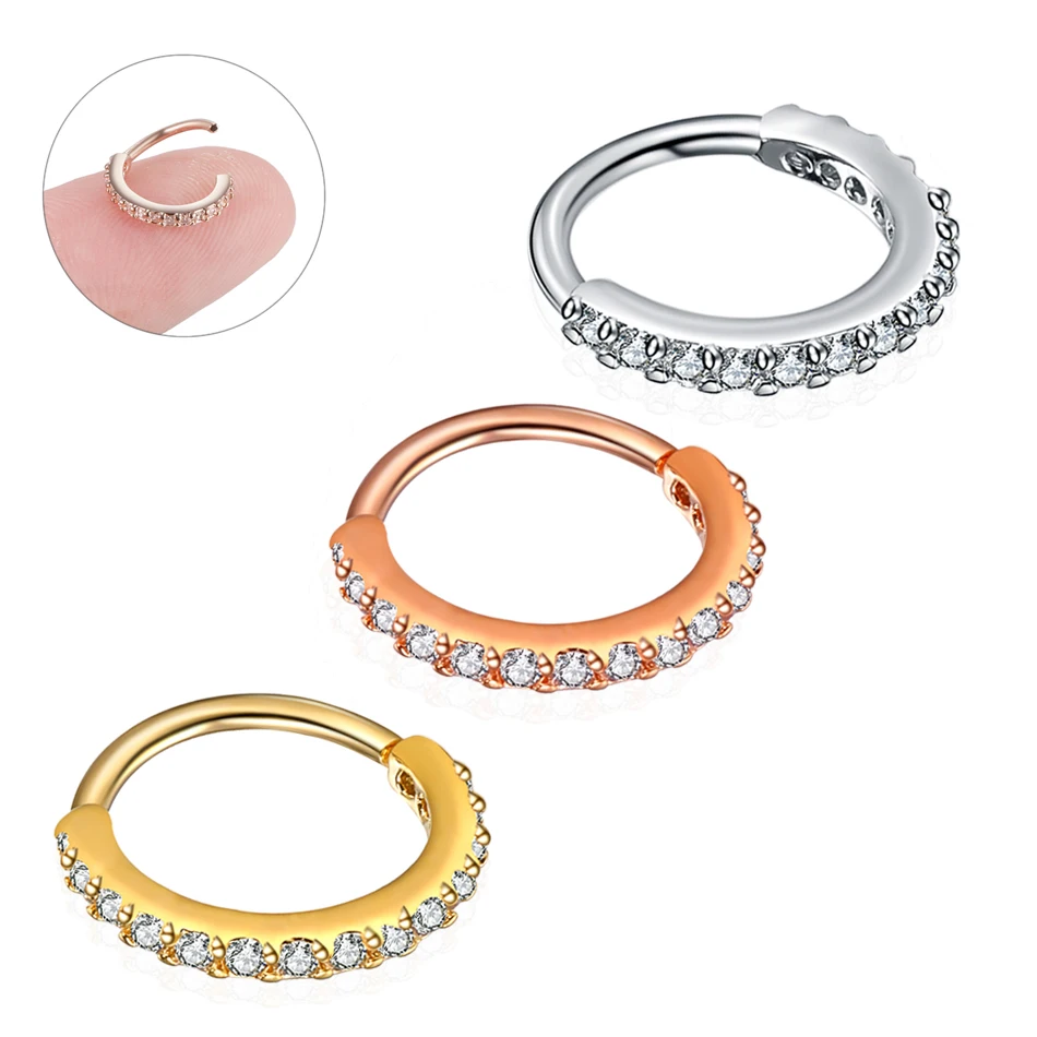 Small-Size-1Piece-Real-Septum-Rings-Pierced-Piercing-Septo-Nose-Ear-Cartilage-Tragus-Helix-Piercing-Clicker (4)