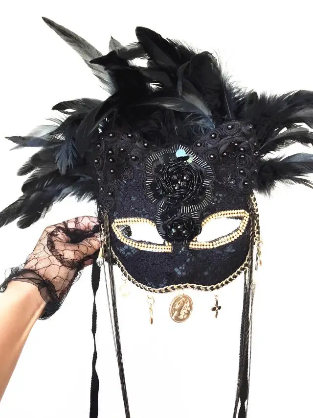 Новая высококачественная маска лисы Женщина-кошка Тяжелая декоративная маска певица в масках, японская маска на Хэллоуин маскарад