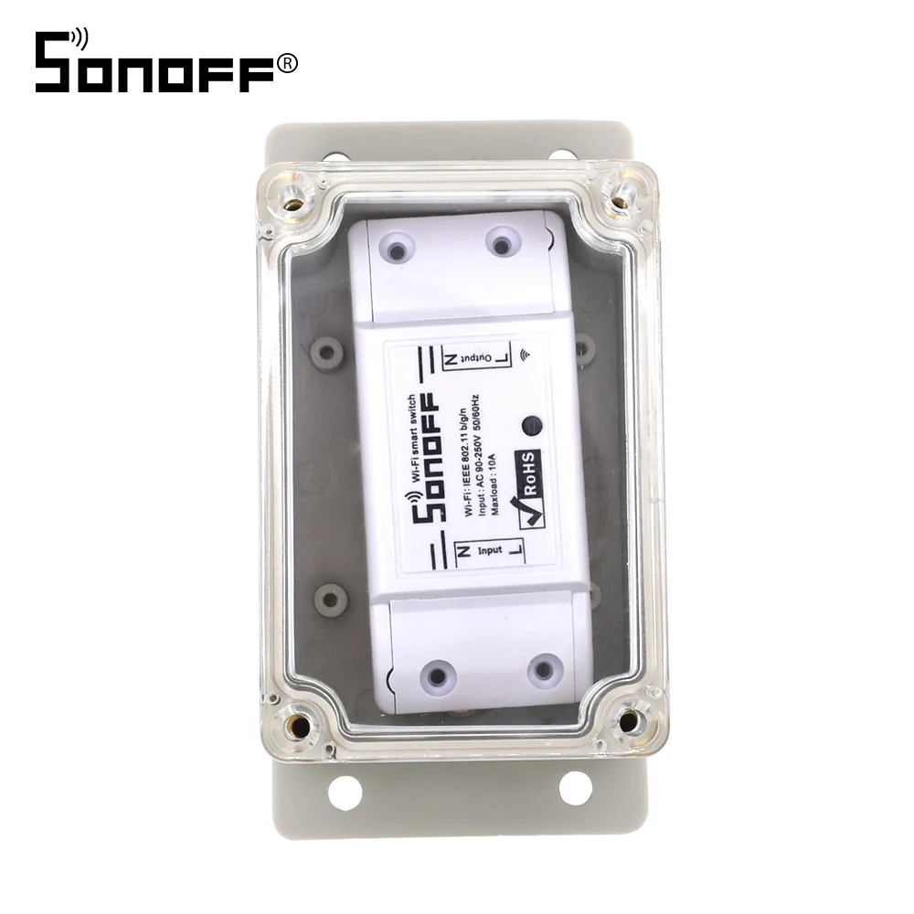 

Sonoff Universal Wireless Wifi Switch IP66 Junction Box Waterproof Case Water-Resistant Case Shell for Smart Home Module Basic