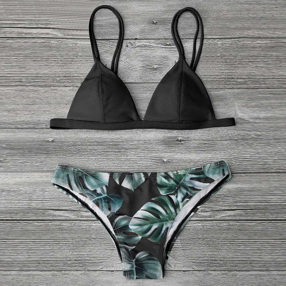 

2019 Splicing Backless Bandage Swimwear Sexy Bikini New Swimsuit Women Swimwear Bikini Set Push Up Swim Suit Women