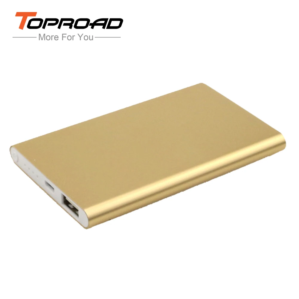 Super Slim Mobile Power Bank 4000mAh Portable External Battery Charger carregador portatil Powerbank Backup Pack for Cellphones