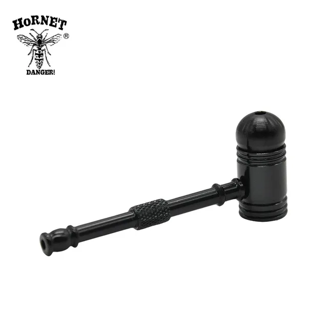 Small Hammer Metal Smoking Pipe 90mm Portable Creative Smoking Pipe