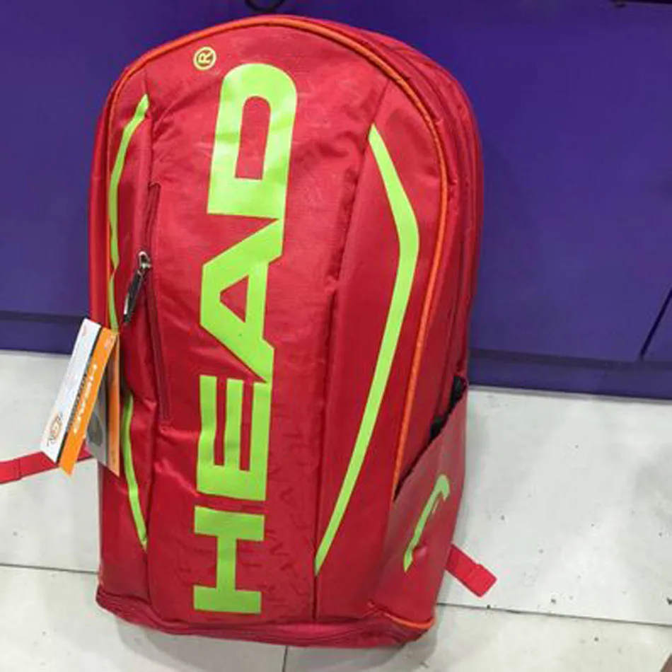 

Head Tennis Backpack Double Shoulder Racket Bag With Independent Shoe Bag Travel Hiking Outdoor Sports For 2-3 Rackets