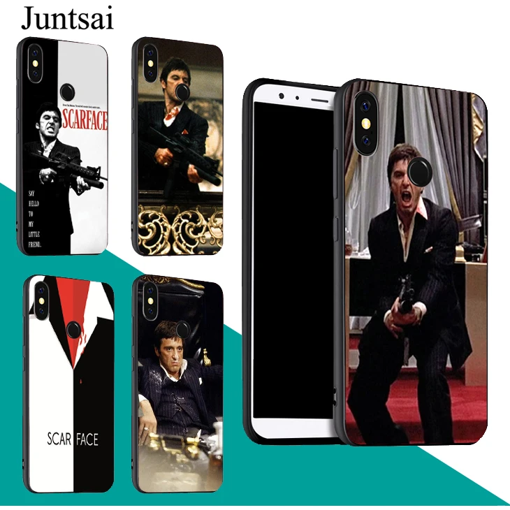 

Juntsai Tony Montana Scarface Al Pacino Phone Case For Xiaomi Redmi Note 5 5A 7 4X 5Plus 6A 6 Pro S2 Mi 9 8 6X A2 Max 3 F1 Coque
