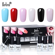 Belen 6 шт./лот УФ гель для ногтей Набор Горячая телесный красный белый розовый цвет Лаки Коробка Подарок Гель-лак набор Полупостоянный лак 7 мл