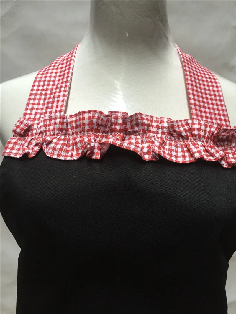 XiuMood милый нагрудник хлопок фартук платье кокетливый Винтаж кухня для женщин бантом с карманом подарок