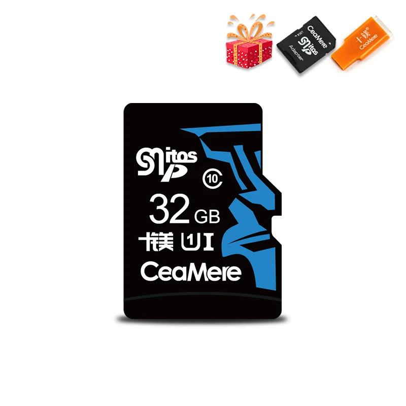 CeaMere карта памяти 256 ГБ 128 Гб 64 Гб U3 UHS-3 32 ГБ Micro sd карта класс 10 UHS-1 флэш-карта памяти Microsd TF/sd карта s для планшета - Емкость: 32 Гб