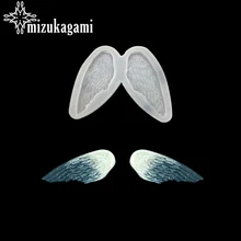 UV Resin Jewelry Liquid Silicone Mold Angel Wings White Resin Molds Charms For DIY Handwork Jewelry Finding Accessories