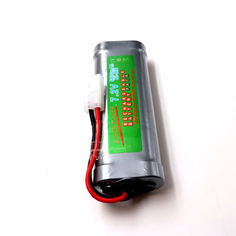 1 шт. 6800mAh 7,2 v NiMh RC игрушечный аккумулятор плоский гоночный автомобиль Сменный аккумулятор для RC самолета вертолета лодки, с разъемами Tamiya