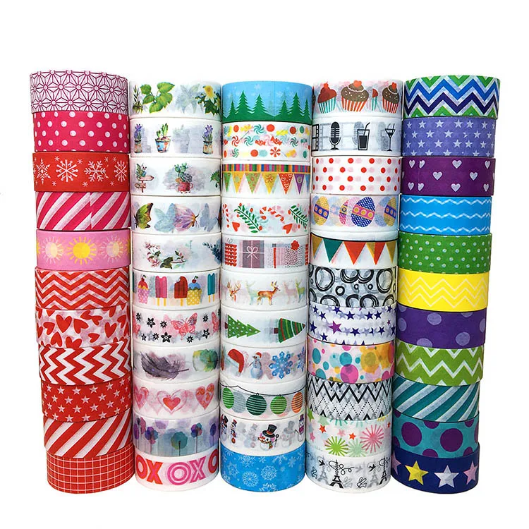 

50pcs/set Wholesale paper color printing DIY hand tent decoration and paper tape washi tape cute Kawai