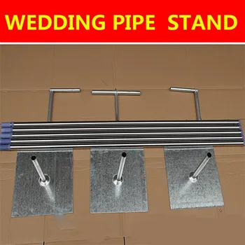 

Top Quality Wedding Backdrop Decoration Stand Stainless Steel Pipe Gauze Curtain Stent 3*3m 3*6m 4*4m 4*8m Available