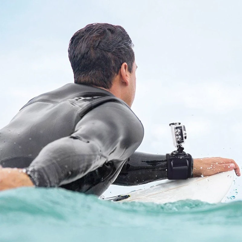 Держатель адаптер для камеры Gopro Hero7 крепление на запястье 360 градусов с винтовым