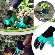 NMSafety новые садовые перчатки садовые с кончиками пальцев садовые перчатки с когтями легко копать и растить безопасно для розы секатор перчатки варежки копать