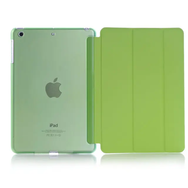 Для iPad Air 1, цветной PU смарт-чехол PFHEU, Магнитный чехол для APPle iPad Air1 retina, выпуск 2013 - Цвет: Зеленый