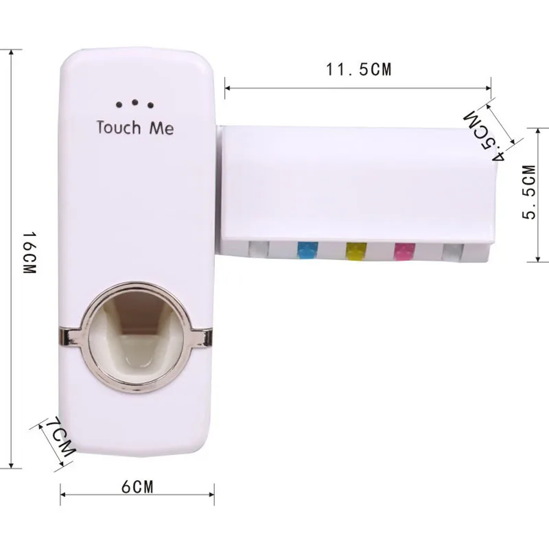 Автоматический держатель зубной щетки диспенсер пасты и держатель щетки набор+ 5 держатель зубной щетки автоматическое приспособление для выдавливания зубной пасты