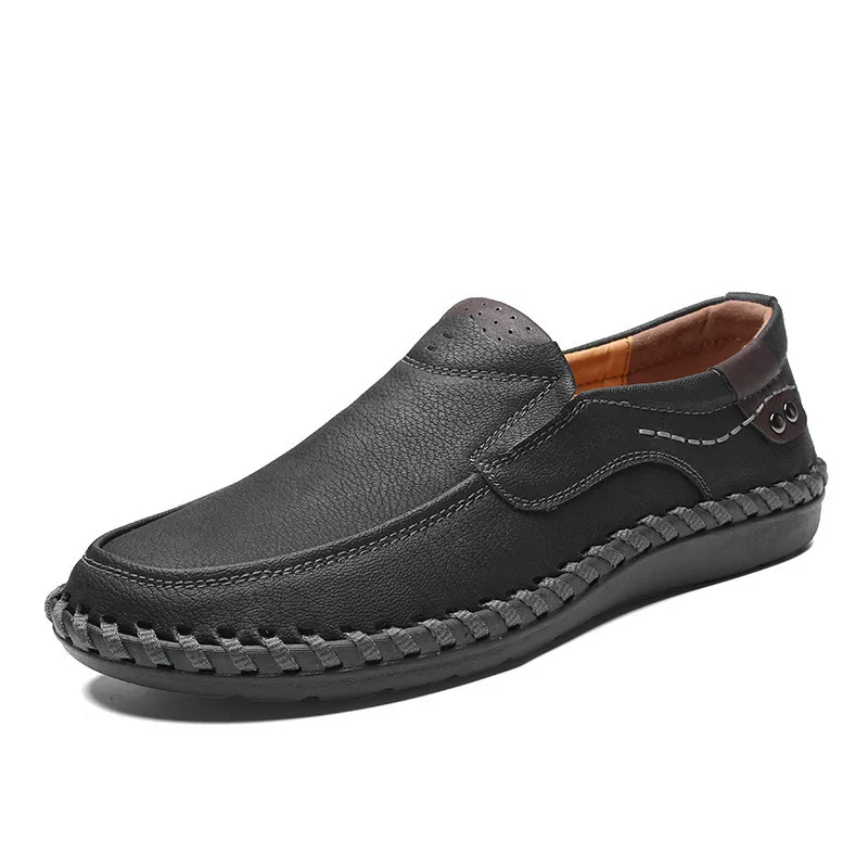 

Large size Outdoor All Season Fashion Men's Loafers Shoes New Leather Shoes Men Flats Casual Mens moccasins Shoes Size 39-48