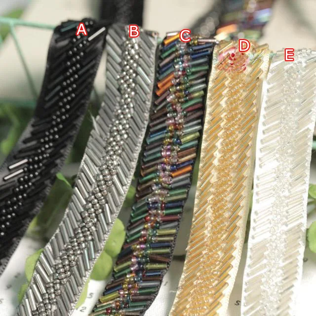 

2 meter/lot 1.8cm 0.7" width camel/black tassel fringe beads satin waistband belt lace trim ribbon tapes L31R954K0818O
